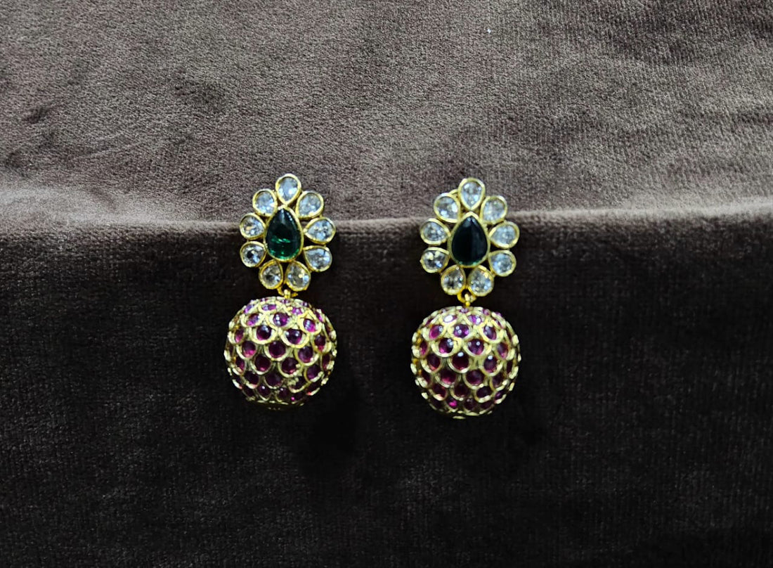 Jadau earrings