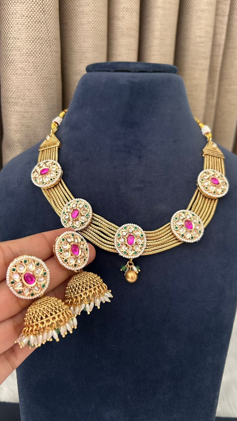 Antique Gold Kundan Set